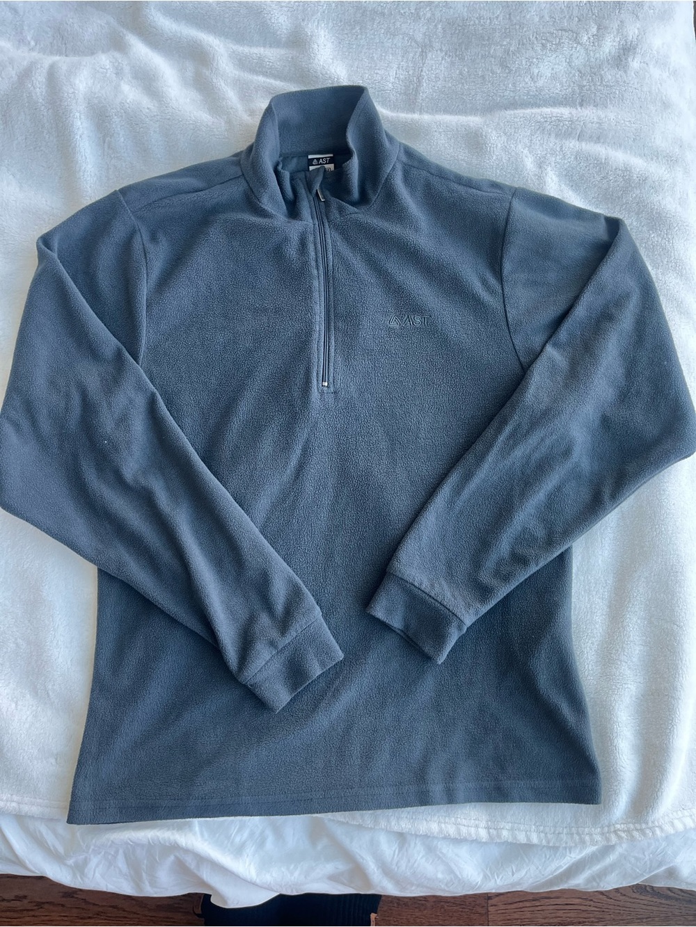 AST Grey Half-Zip Fleece Pullover